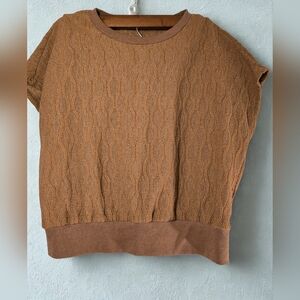 Women's Unbranded Brown Short Sleeve Tee M